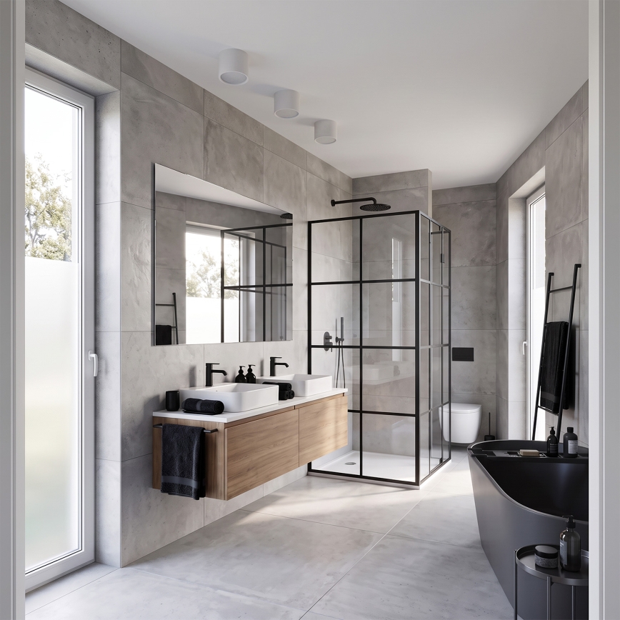 BRILAGI - Bathroom spotlight SMOOTH 1xGX53/15W/230V 60x82 mm white IP54