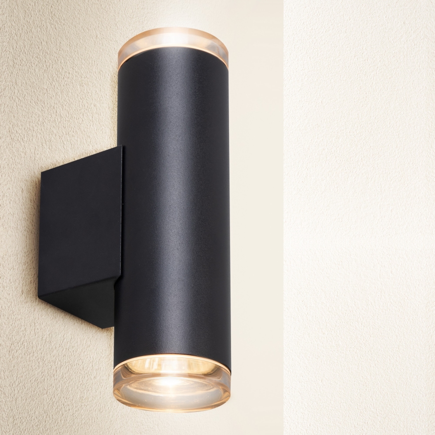 Brilagi - Bathroom wall spotlight SELE AQUA 4xGU10/30W/230V IP44 black