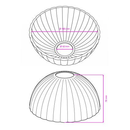 BRILAGI - Beige replacement glass for the CLASSIC E14 wall lamp, 16 cm diameter