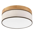 Brilagi - BELLADONNA LED Ceiling Light 20W/230V, 30 cm Cream/Oak
