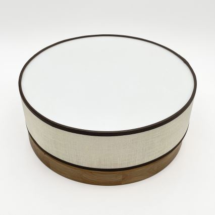 Brilagi - BELLADONNA LED Ceiling Light 20W/230V, 30 cm Cream/Oak