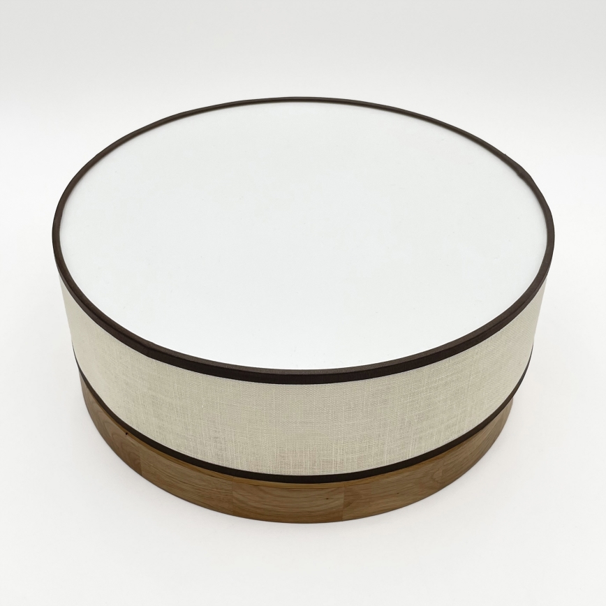 Brilagi - BELLADONNA LED Ceiling Light 20W/230V, 30 cm Cream/Oak