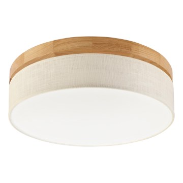 Brilagi - BELLADONNA LED Ceiling Light 36W/230V, 40 cm, Cream/Oak
