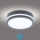 Brilagi - BENE LED/18W/230V Outdoor Light with Sensor, Ø 22 cm, Anthracite, IP54
