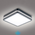 Brilagi - BENE LED Outdoor Light with Motion Sensor, 24W/230V, 26x26 cm, Anthracite, IP54