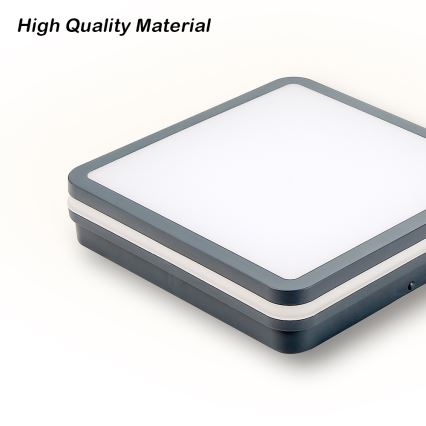 Brilagi - BENE LED Outdoor Light with Motion Sensor, 24W/230V, 26x26 cm, Anthracite, IP54