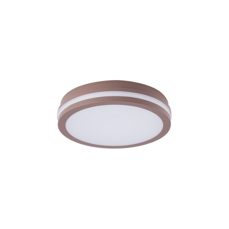 Brilagi - LED outdoor fixture with sensor BENE LED/24W/230V, dia. 26 cm, brown, IP54