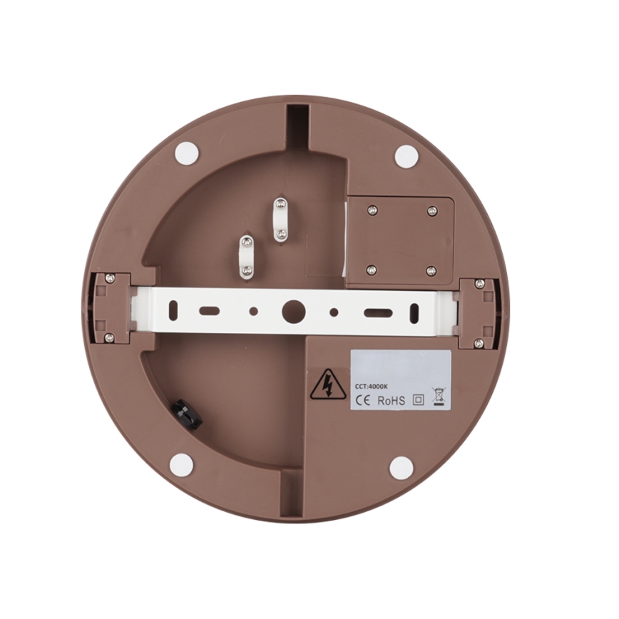 Brilagi - LED outdoor fixture with sensor BENE LED/24W/230V, dia. 26 cm, brown, IP54
