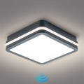 Brilagi - BENE LED Outdoor Light with Sensor LED/18W/230V 22x22 cm Anthracite IP54