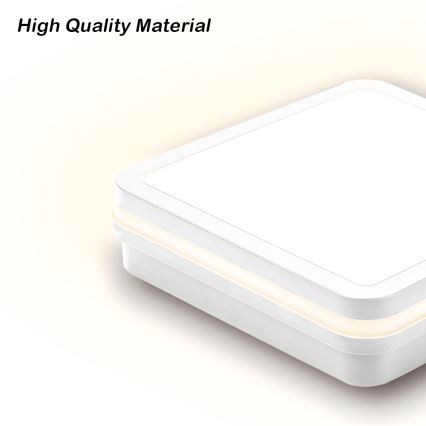 Brilagi - BENE LED Outdoor Light with Sensor LED/24W/230V 26x26 cm White IP54