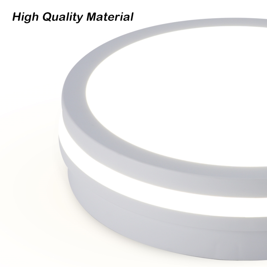 Brilagi - LED Outdoor Ceiling Light with Sensor BENE LED/24W/230V dia. 26 cm white IP54