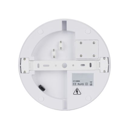 Brilagi - LED Outdoor Ceiling Light with Sensor BENE LED/24W/230V dia. 26 cm white IP54