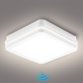 Brilagi - BENE LED Outdoor Luminaire with Sensor LED/18W/230V 22x22 cm White IP54