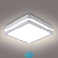 Brilagi - BENE LED Outdoor Luminaire with Sensor LED/24W/230V 26x26 cm White IP54