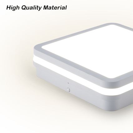 Brilagi - BENE LED Outdoor Luminaire with Sensor LED/24W/230V 26x26 cm White IP54