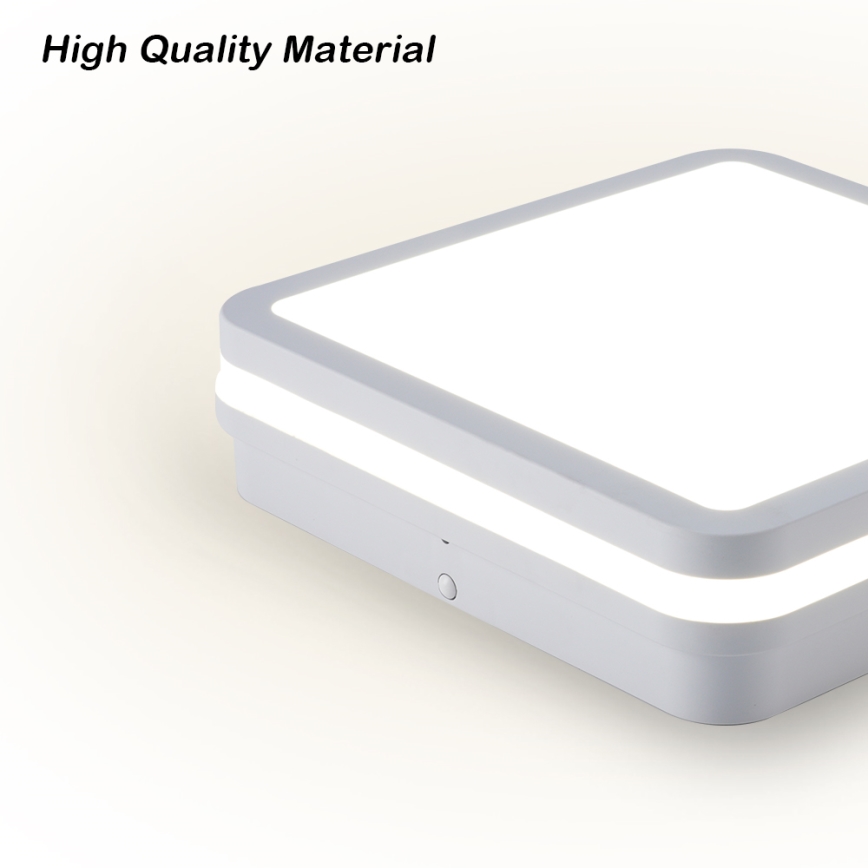 Brilagi - BENE LED Outdoor Luminaire with Sensor LED/24W/230V 26x26 cm White IP54