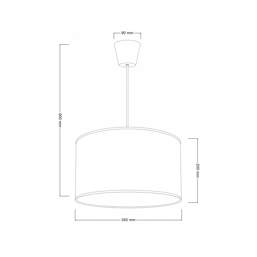 Brilagi - BOBO LED Children's Pendant Lamp on Cable 1xE27/60W/230V Ø 35 cm White/Bunnies
