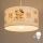 Brilagi - BOBO LED Children's Pendant Light on Cable 1xE27/10W/230V Ø35 cm White/Teddy Bears