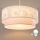 Brilagi - BOBO LED Kids' Pendant Light on Cord 1xE27/10W/230V Ø 40 cm cream/pink with bunny motif