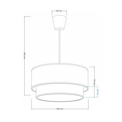 Brilagi - BOBO LED kids pendant light on cord 1xE27/60W/230V pr. 40 cm pink/fairies