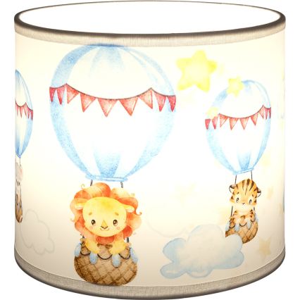 BRILAGI - BOBO Universal Lampshade E27, 15 cm diameter, White with Animal Motif