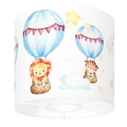 BRILAGI - BOBO Universal Lampshade E27, 15 cm diameter, White with Animal Motif
