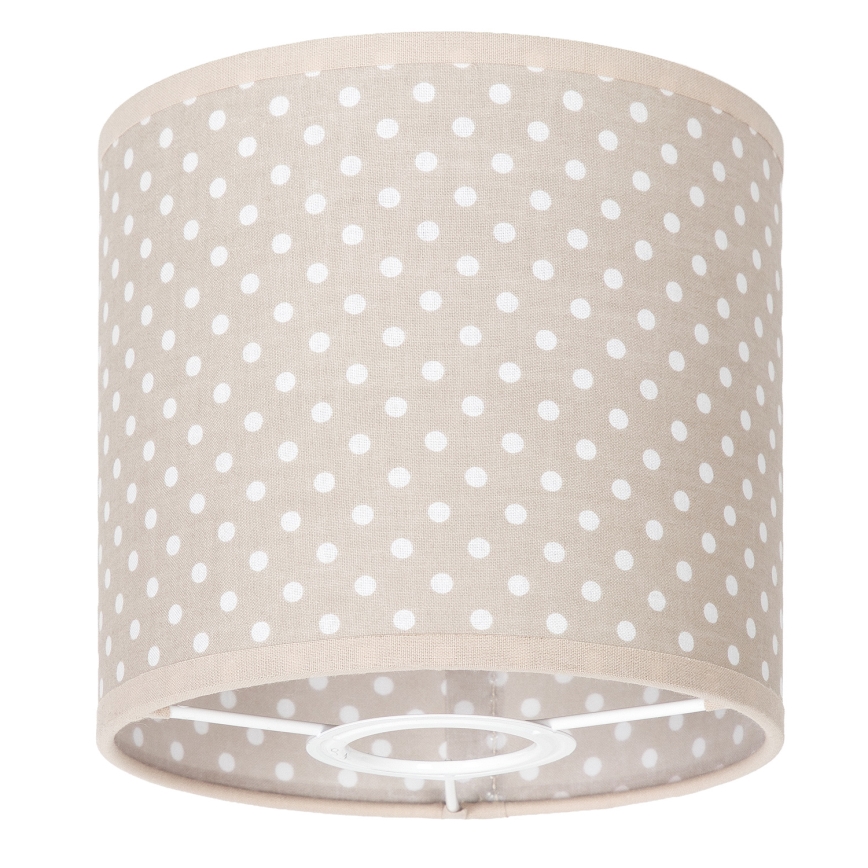 BRILAGI - BOBO Universal Lampshade E27 Ø 15 cm, Beige with Polka Dots