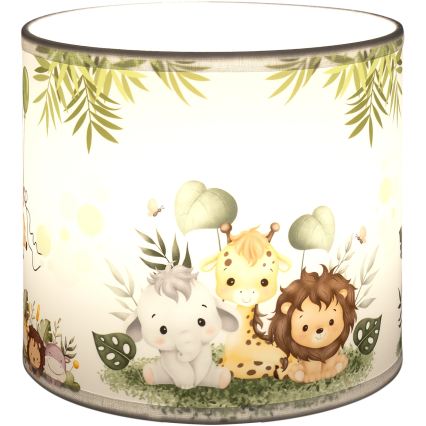 BRILAGI - BOBO Universal Lampshade E27 Ø 15 cm White/Green/Jungle