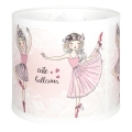 BRILAGI - BOBO Universal Lampshade E27 Ø 15 cm White/Pink/Ballet Slippers