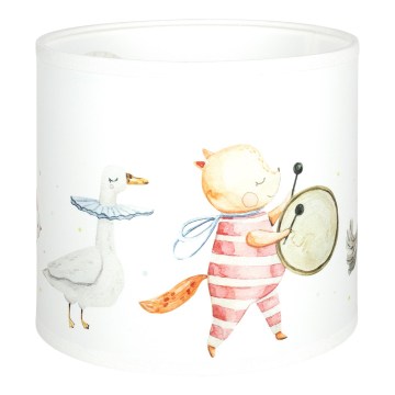 BRILAGI - BOBO Universal Lampshade E27, Ø 15 cm, White with Animal Motif