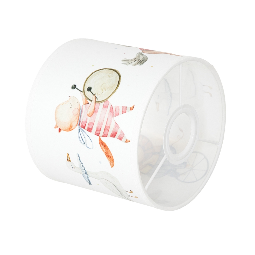 BRILAGI - BOBO Universal Lampshade E27, Ø 15 cm, White with Animal Motif