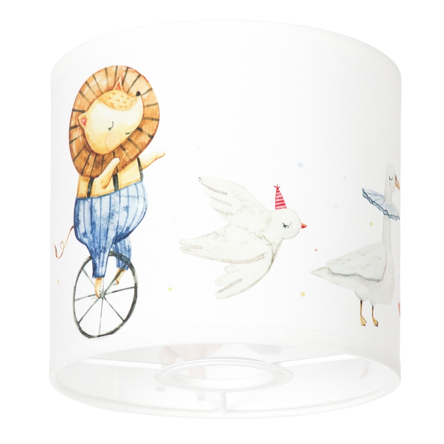 BRILAGI - BOBO Universal Lampshade E27, Ø 15 cm, White with Animal Motif