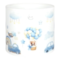 BRILAGI - BOBO Universal Lampshade for E27, Ø 15 cm, White/Blue/Bear Print