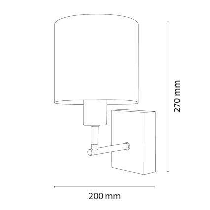 BRILAGI - Children's wall lamp BOBO WOOD 1xE27/25W/230V oak/black/white/pink/fairies