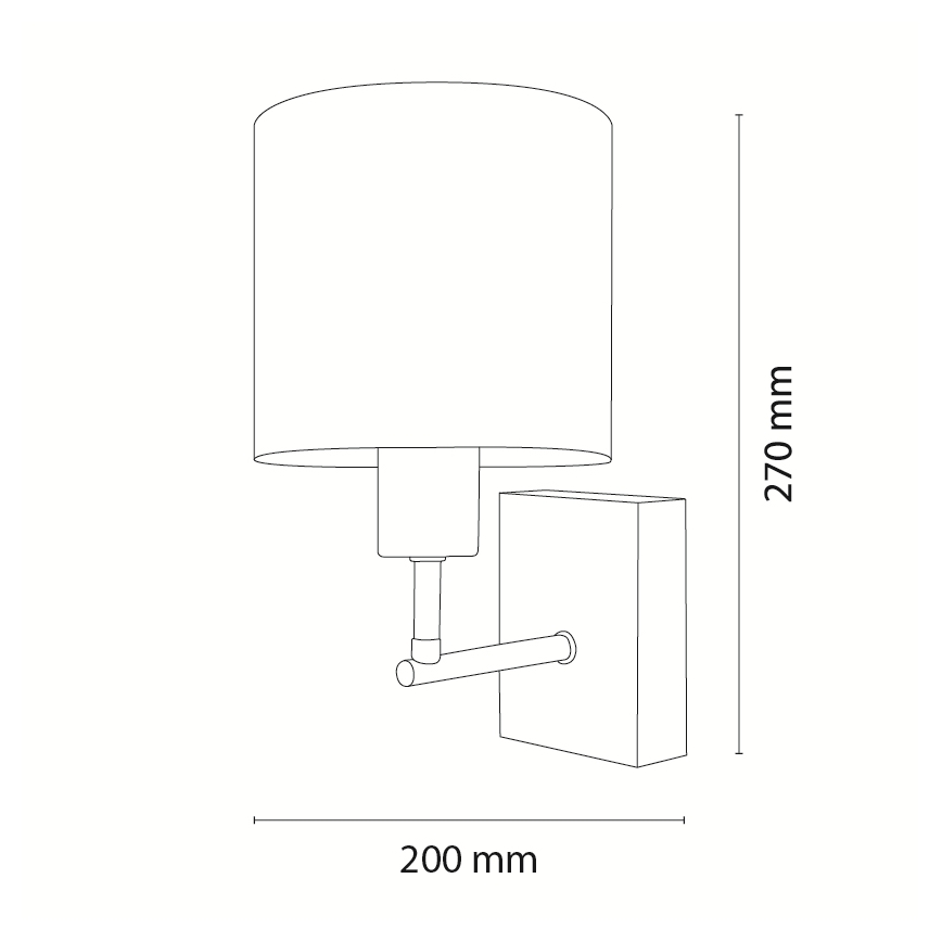 BRILAGI - Children's wall lamp BOBO WOOD 1xE27/25W/230V oak/black/white/pink/fairies