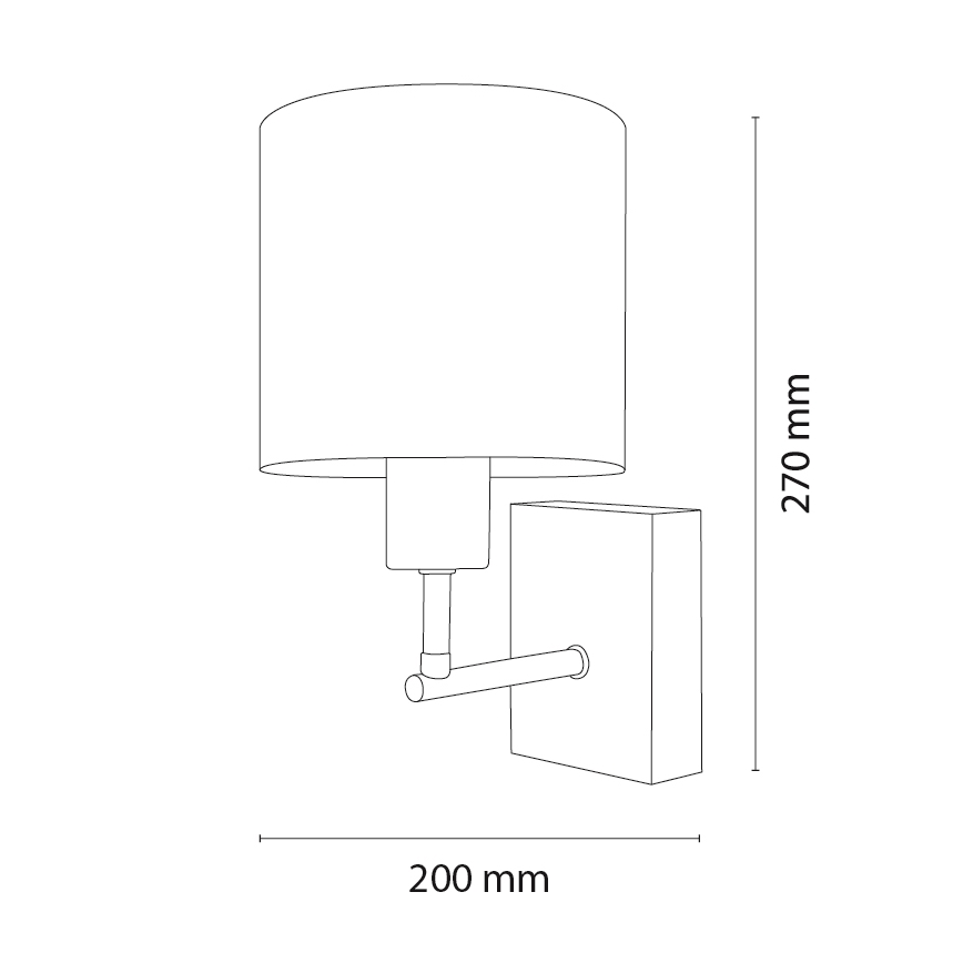 BRILAGI - Kids' Wall Lamp BOBO WOOD 1xE27/25W/230V Oak/Black/White/Unicorns