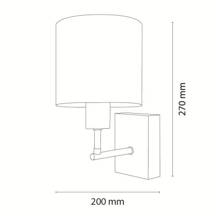 BRILAGI - Kids' Wall Lamp BOBO WOOD 1xE27/25W/230V Oak/Black/White/Animal Motifs