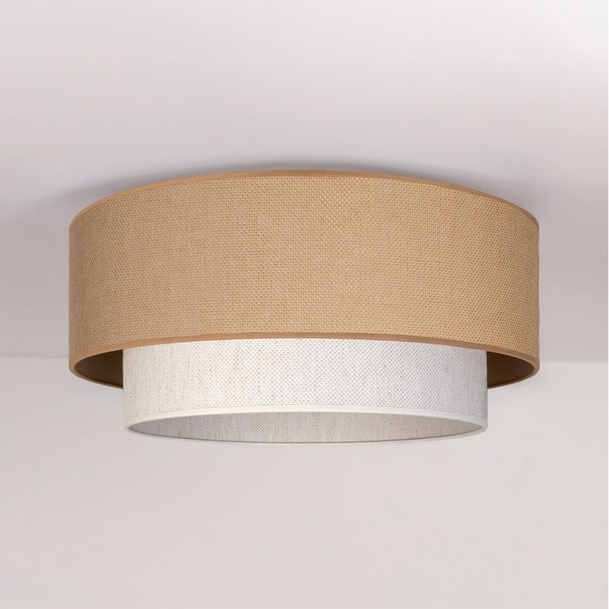 Brilagi - BOHO ECO LED Ceiling Light 1xE27/10W/230V, Ø 40 cm, beige/cream