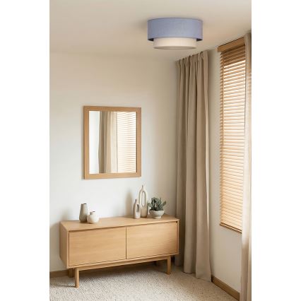 Brilagi - BOHO ECO LED Ceiling Light 1xE27/10W/230V Ø 40 cm blue/cream