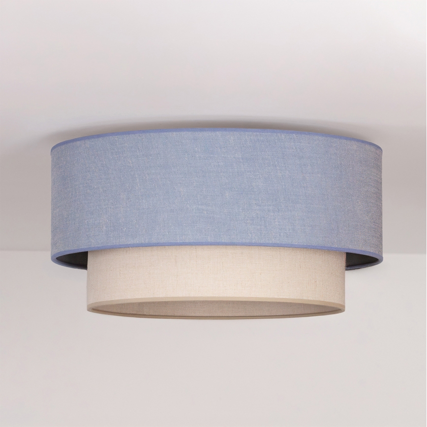 Brilagi - BOHO ECO LED Ceiling Light 1xE27/10W/230V Ø 40 cm blue/cream