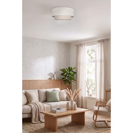 Brilagi - BOHO ECO LED Ceiling Light 1xE27/10W/230V Ø 40 cm cream