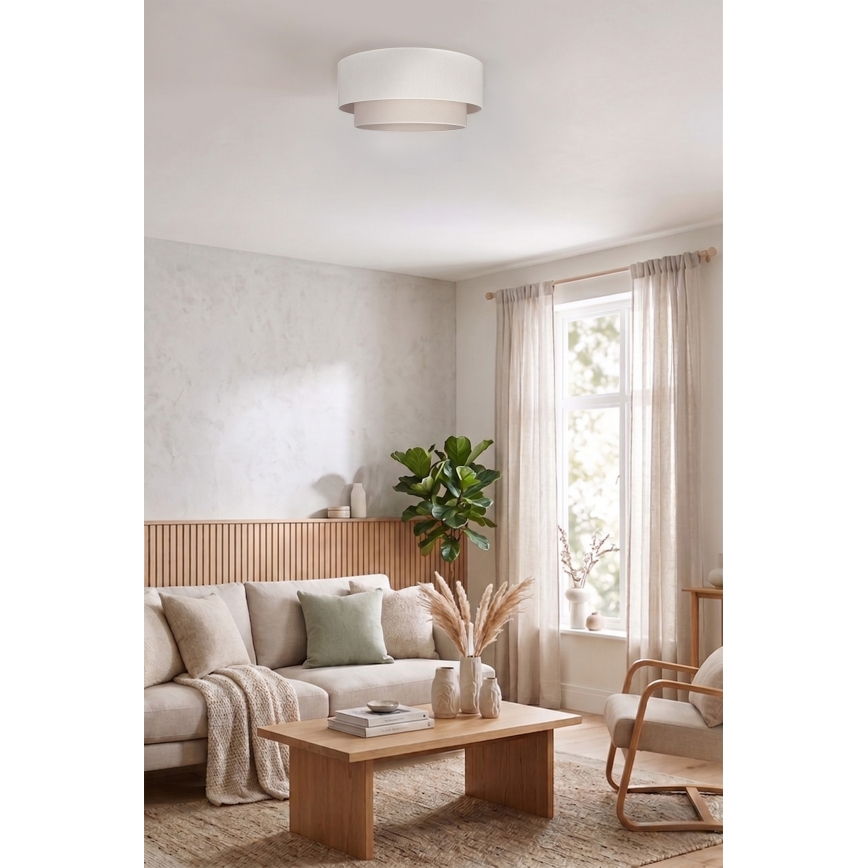 Brilagi - BOHO ECO LED Ceiling Light 1xE27/10W/230V Ø 40 cm cream
