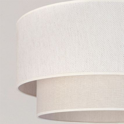 Brilagi - BOHO ECO LED Cord Pendant Light 1xE27/10W/230V Ø 40 cm Cream