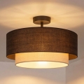 Brilagi - BOHO ECO LED Flush-Mount Ceiling Light 1xE27/10W/230V Ø 40 cm Brown/Cream