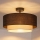 Brilagi - BOHO ECO LED Flush-Mount Ceiling Light 1xE27/10W/230V Ø 40 cm Brown/Cream
