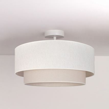 Brilagi - BOHO ECO LED Flush-Mount Chandelier 1xE27/10W/230V Ø 40 cm, Cream