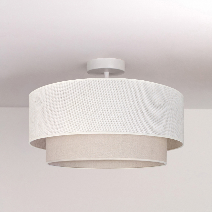 Brilagi - BOHO ECO LED Flush-Mount Chandelier 1xE27/10W/230V Ø 40 cm, Cream