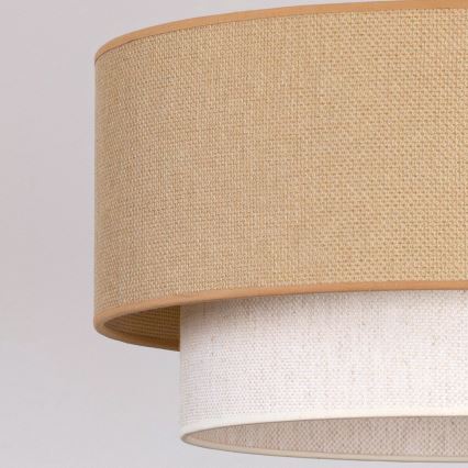 Brilagi - BOHO ECO LED pendant lamp on cable 1xE27/10W/230V, Ø 40 cm, beige/cream