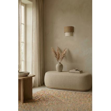 Brilagi - BOHO ECO LED Wall Light 1xE27/10W/230V beige/cream