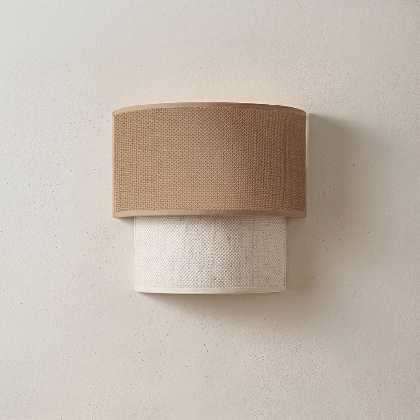 Brilagi - BOHO ECO LED Wall Light 1xE27/10W/230V beige/cream